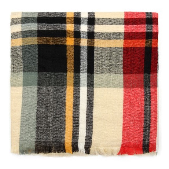 AUTUMN AIR BLANKET SCARF-MULTI - Picture 4 of 5